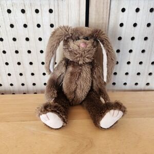 Vtg 1993 Ty Brown Bunny Rabbit Plush Jointed 9" Stuffed Animal Treasures Easter
